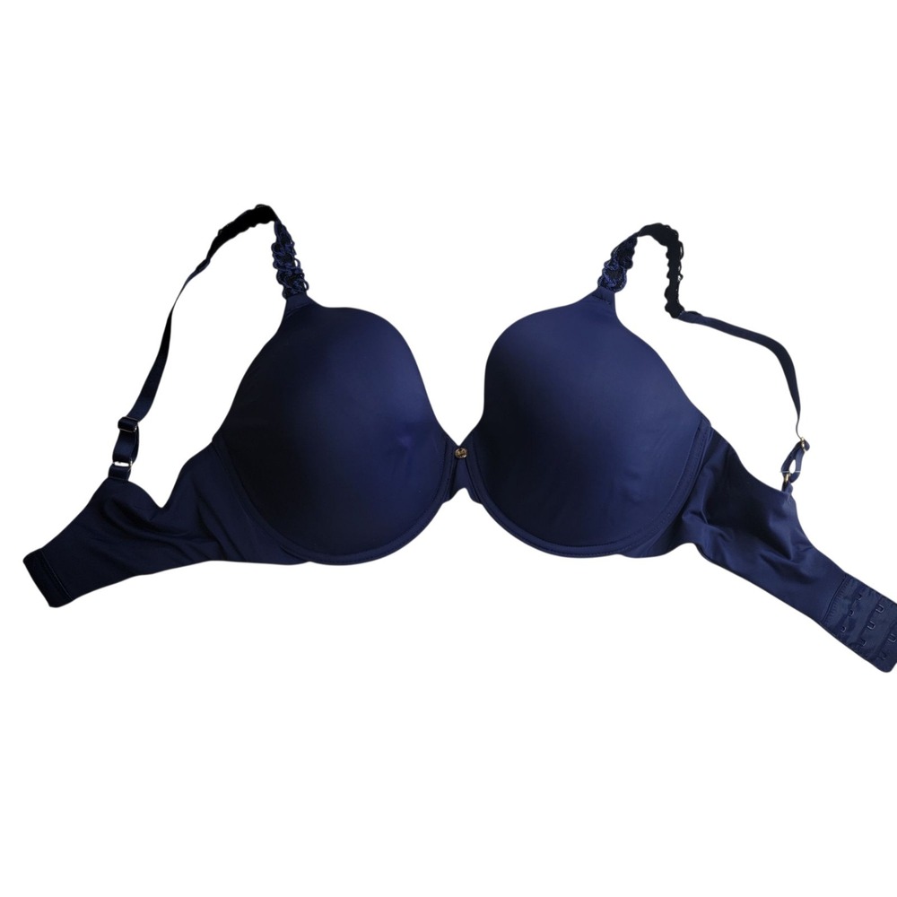 NWOT New Pure Lux Midnight Navy NATORI Tshirt Wire Bra 34 DDD